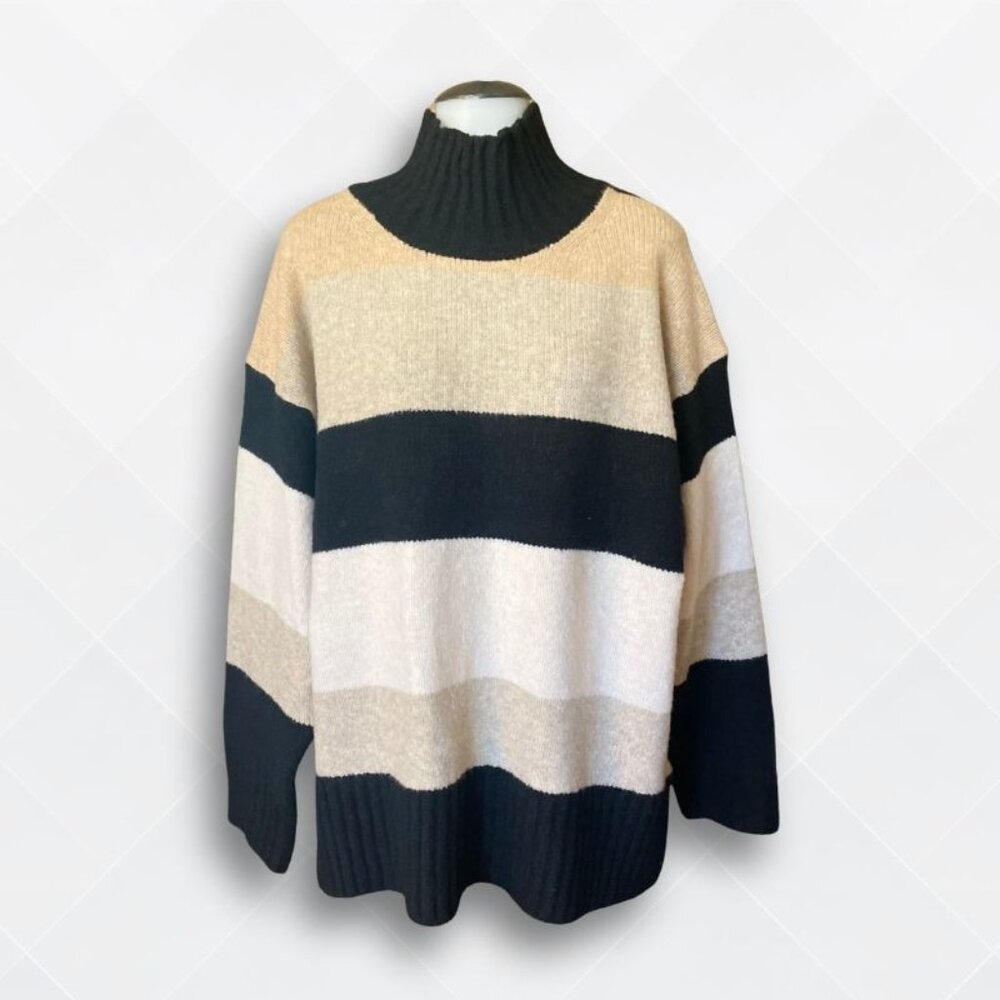 A New Day Cozy Knit Mock Turtleneck Sweater – Size L (NWOT) - WST-100028